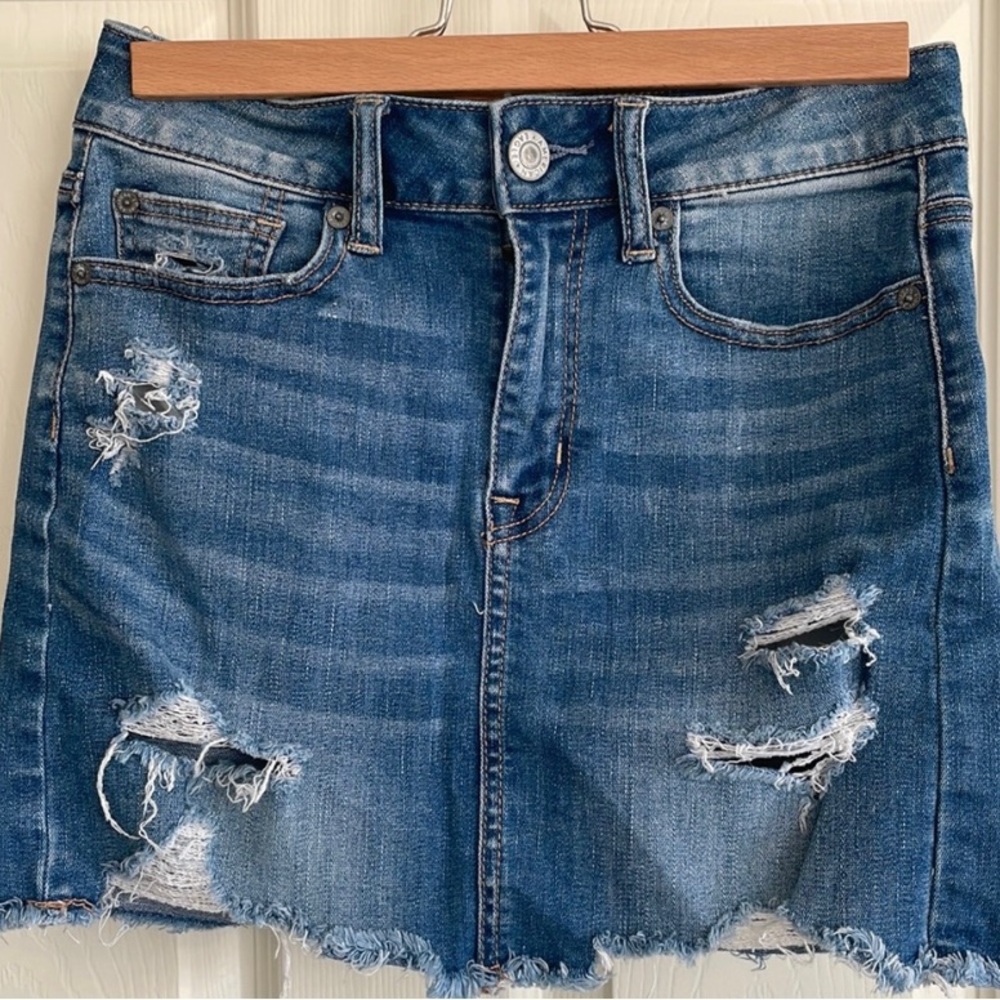 American Eagle denim skirt high rise